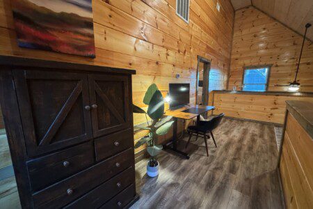 dedicated workspace, luxury vacation rental, Smoky Mountains