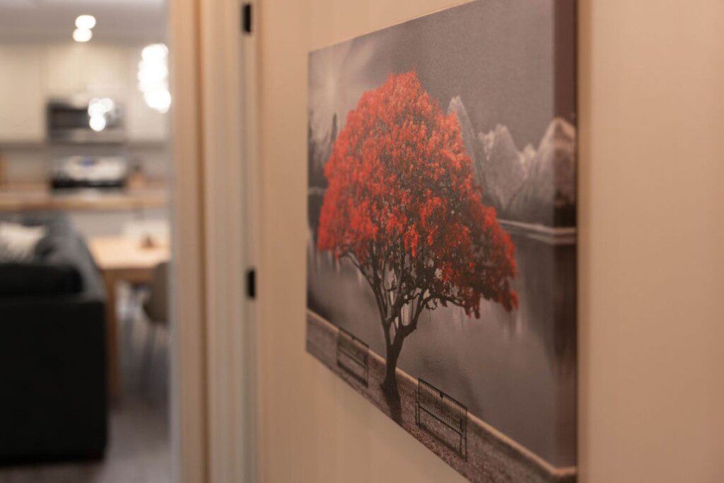 Tuscaloosa, AL rental home hallway art