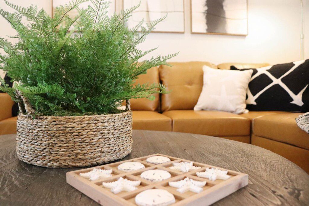 Nautilus family room closeup coffee table 1140x760